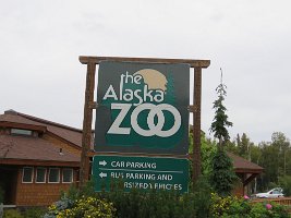 IMG 4839  Alaska Zoo Entrance Sign, Anchorage, AK