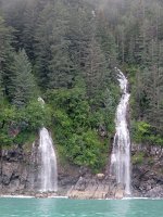 IMG 1057  Waterfalls, Callisto Head, Resurrection Bay, AK