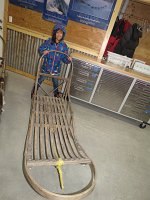 IMG 7636  Megan on a dog sled, Seavey's Iditaride, Seward, AK