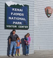 IMG 8481  With the Kenai Fjords National Park Sign, Seward, AK