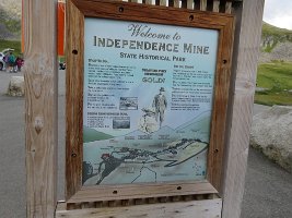 IMG 5513  Welcome Sign, Independence Mine State Historical Park