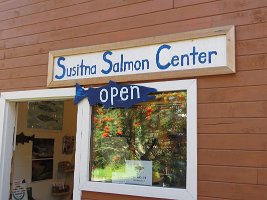 IMG 5916  Susitna Salmon Center Sign, Talkeetna, AK
