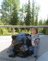 IMG 0600  Phelan and Bear Statue, Denali National Park Visitor Center