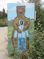 IMG 6328  Julie at the Grizzly Bear Resort, Denali, AK