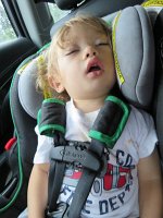 IMG 7343  Phelan Sleeping in his car seat