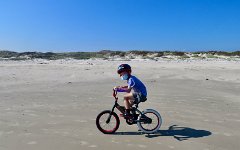 IMG_5799 Cycling on the beach, Padre Island National Seashore