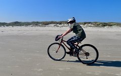 IMG_5802 Cycling on the beach, Padre Island National Seashore