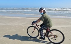 IMG_5831 Cycling on the beach, Padre Island National Seashore