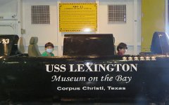 IMG_5330 Phelan and Artiman in a SDV-13, USS Lexington Museum, Corpus Christi, Tx