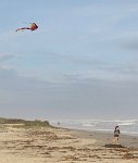 IMG 6348  Megan flying a kite, Padre Island National Seashore
