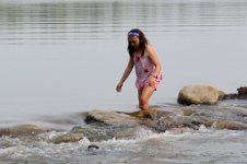 IMG_0027 Megan wading in Lake Itasca, Lake Itasca State Park, MN