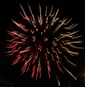 IMG_1385 Virginia Beach Fireworks from Golden Corral parking lot, Virginia Beach, VA