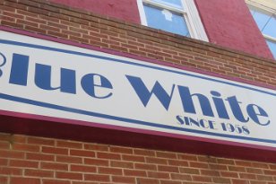 IMG_2734 Blue White Grill Sign, Martinsburg, WV