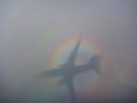 IMG 2724  Rainbow Halo around Airplane Shadow