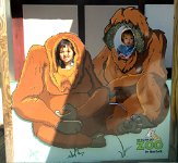 NorfolkZooOrangutang  Megan and Phelan as Orangutans, Virginia Zoological Park, Norfolk, VA