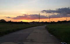 IMG_3962 Phelan riding his bicycle at sunset, Friendswood, TX